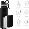imageNAUTICA Double Wall Stainless Steel Tumbler With ScrewOn Cap 40 oz Cold And Hot Drink GreyBlack