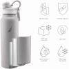 imageNAUTICA Double Wall Stainless Steel Tumbler With ScrewOn Cap 40 oz Cold And Hot Drink GreyGray