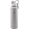 imageNAUTICA Double Wall Stainless Steel Tumbler With ScrewOn Cap 40 oz Cold And Hot Drink GreyGray