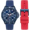 imageNautica NCT Windrose Wheat PU Fiber Strap Watch Box Set