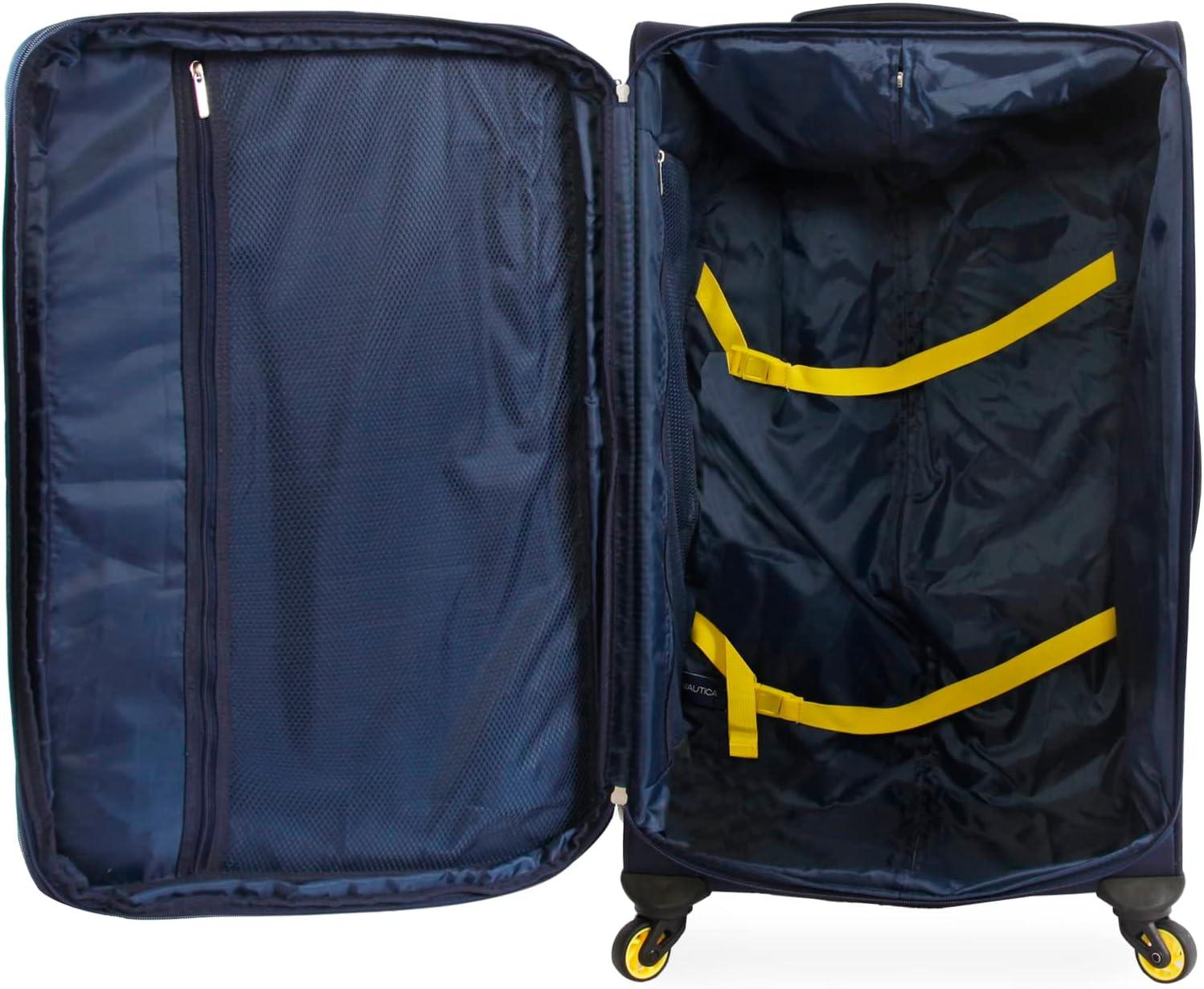 imageNautica Helios 2pc Softside Luggage SetNAVY YELLOW