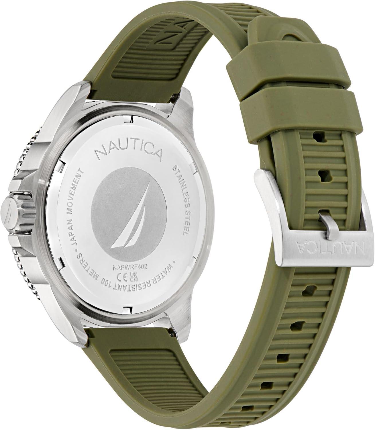 imageNautica NCT Windrose Wheat PU Fiber Strap Watch