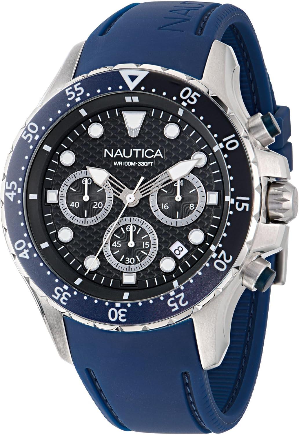imageNautica NST Silicone Strap Watch Box Set