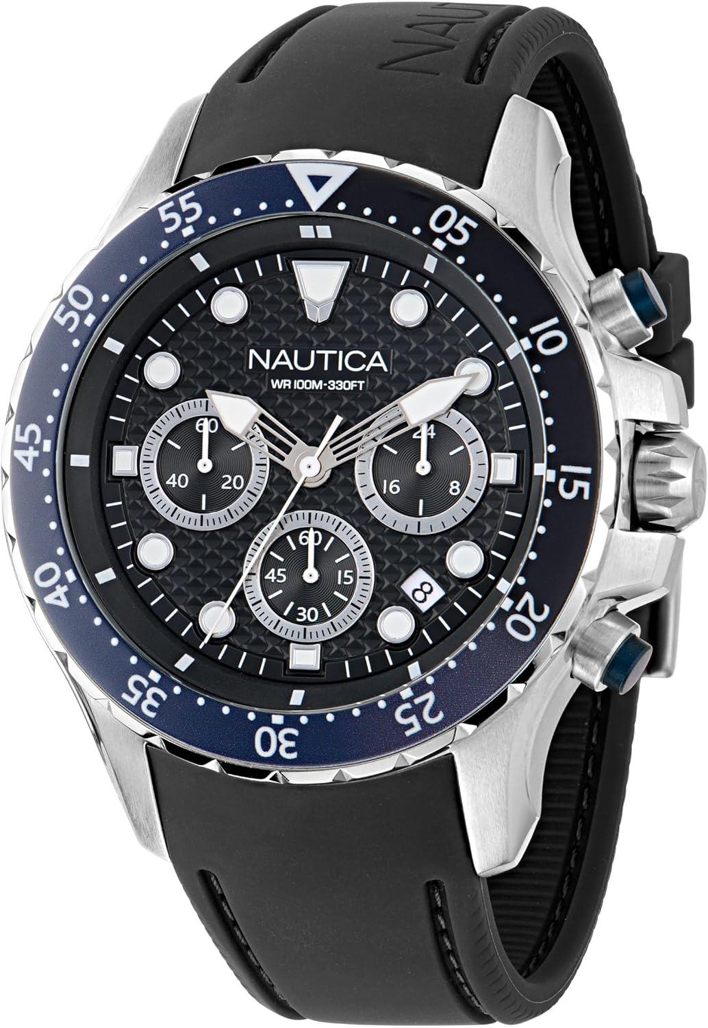 imageNautica NST Silicone Strap Watch Box Set