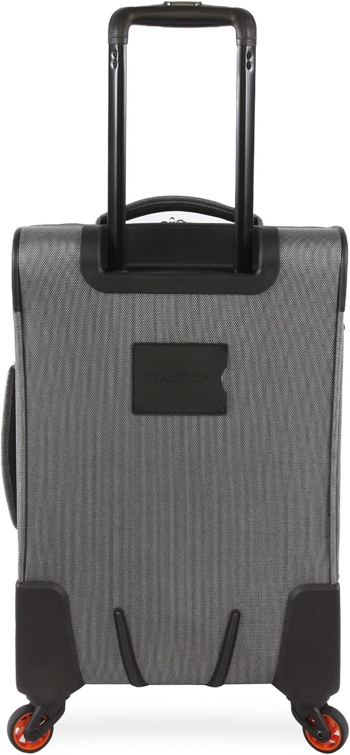 imageNautica Pathfinder 2pc Softside Luggage Set Carry On  DuffelGreyOrange