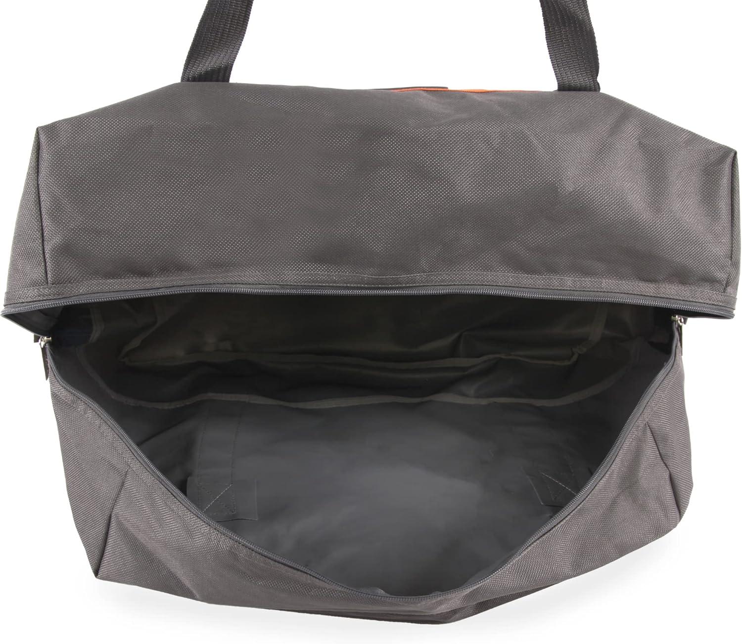 imageNautica Pathfinder 2pc Softside Luggage Set Carry On  DuffelGreyOrange