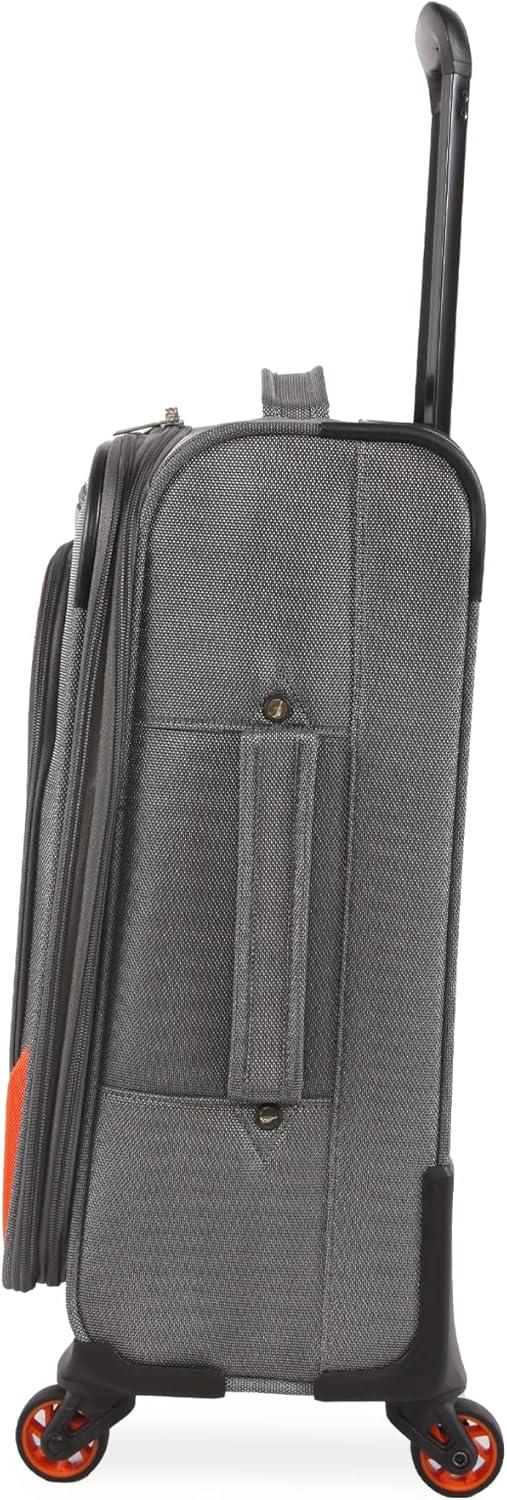 imageNautica Pathfinder 2pc Softside Luggage Set Carry On  DuffelGreyOrange