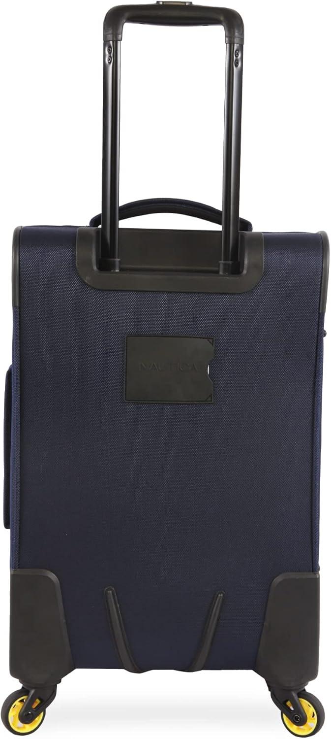 imageNautica Pathfinder 2pc Softside Luggage Set Carry On  DuffelNavyYellow