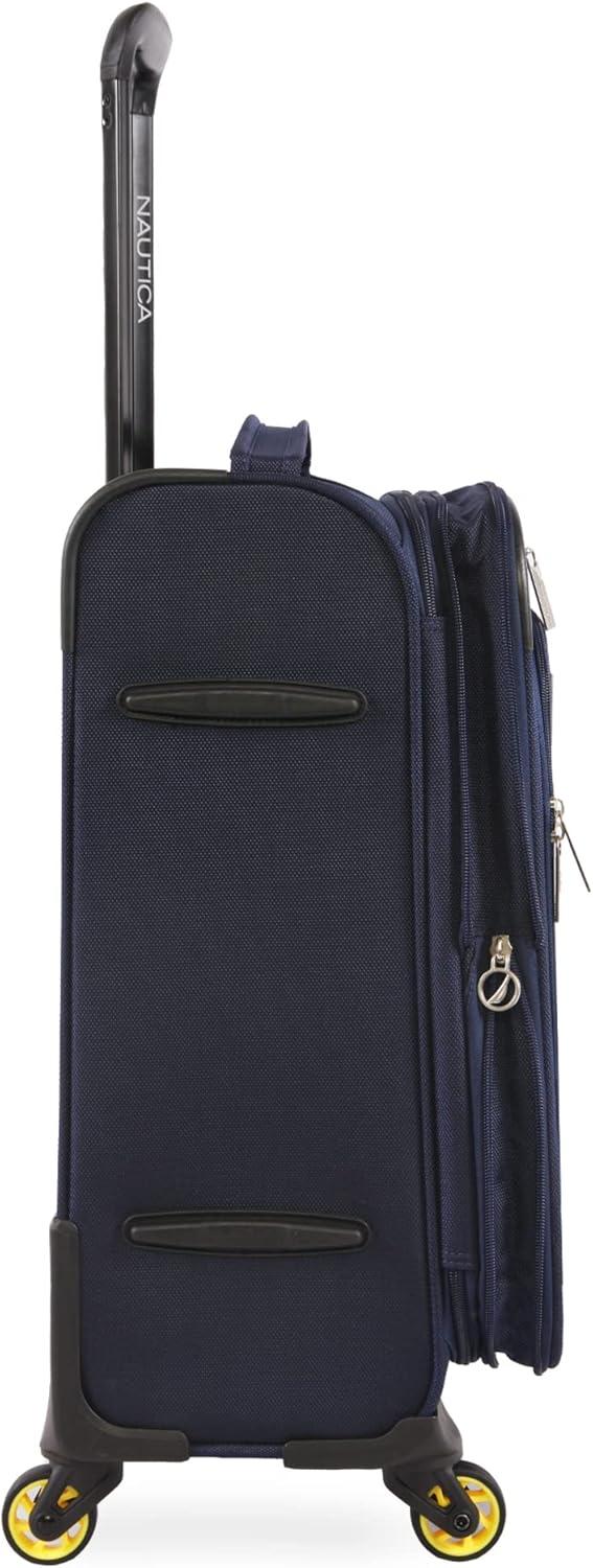 imageNautica Pathfinder 2pc Softside Luggage Set Carry On  DuffelNavyYellow