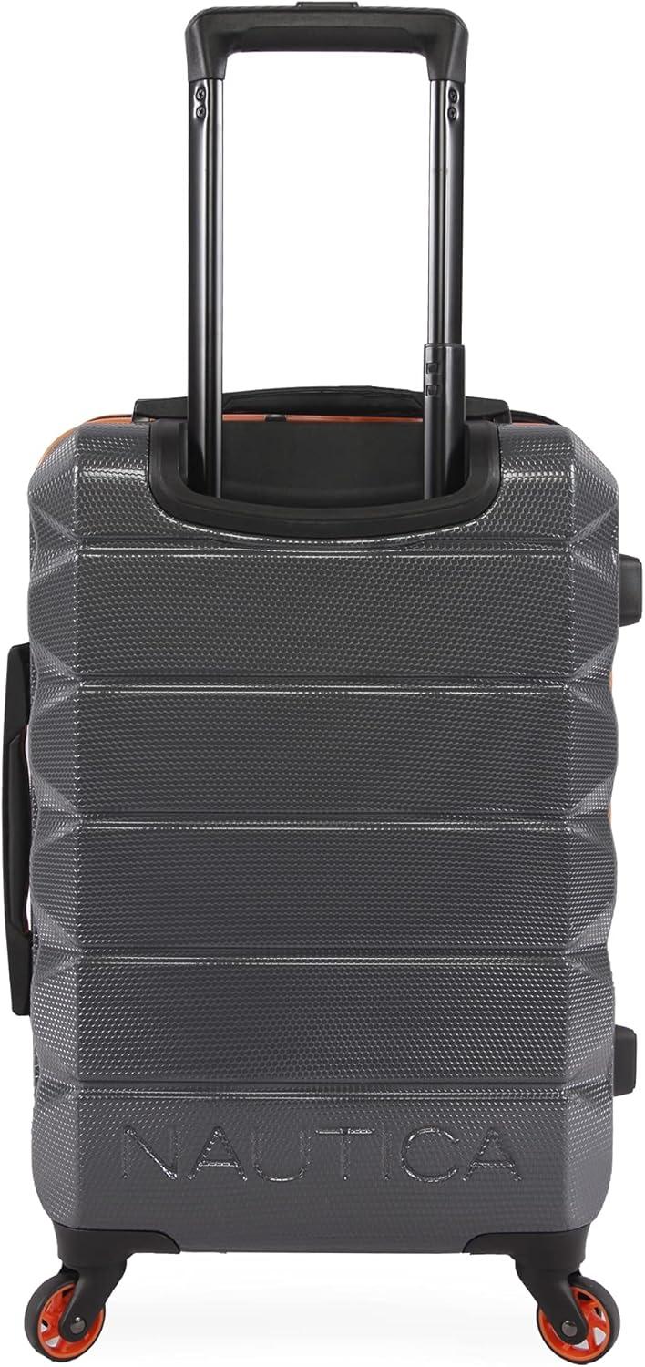 imageNautica Quest 21quot Carry On Hardside Spinner LuggageGreyOrange