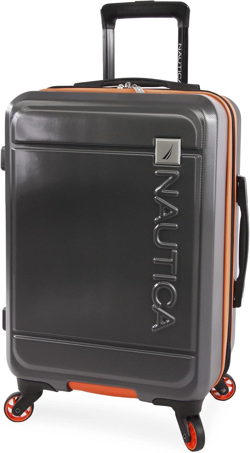 imageNautica Roadie 3pc Hardside Luggage SetGreyOrange