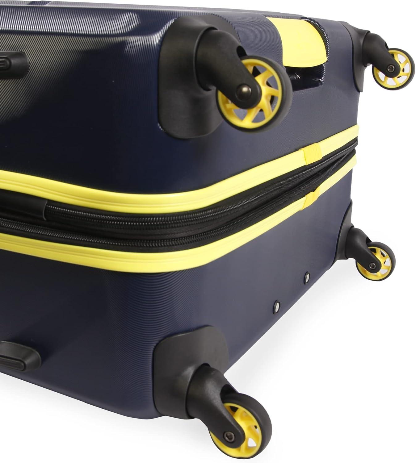 imageNautica Roadie 3pc Hardside Luggage SetNavyYellow