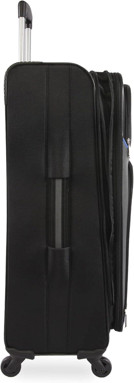 imageNautica Seascape Collection 4pc Softside Luggage SetBlackBlue