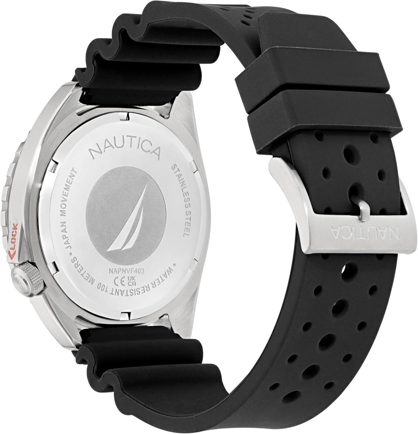 imageNautica Vintage Silicone Strap Watch