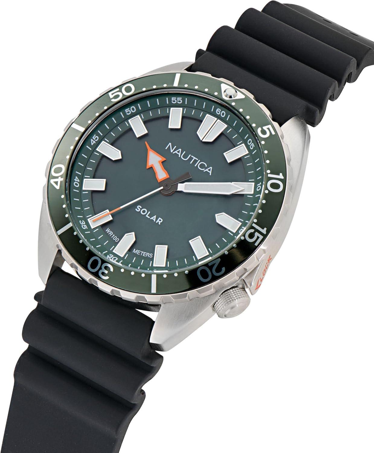 imageNautica Vintage Silicone Strap Watch