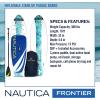 imageInflatable Paddle Board Nautica Frontier 10  Portable Paddle Board Package with Inflatable SUP Board  Paddle  Hand Pump  Ankle Leash  Dry Pouch  Repair Kit  and Storage Backpack Inflatable Paddle Boards for Adults
