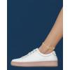 imageNautica 14K Gold Plated Brass Anklet  Double Row Layered Chain Anklet for WomenFigaroPopcorn