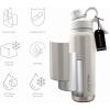 imageNautica 25 oz hydration flask DoubleWall Vacuum Insulated bottle Leak Proof ampamp BPA Free LIGHT BLUELIGHT GREY