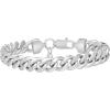 imageNautica Mens Bracelet  Stainless Steel Miami Cuban Flat Link Chain Bracelet10 MM
