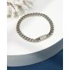 imageNautica Mens BraceletOxidized Stainless Steel Curb Link Chain Bracelet for Women and Men7 MM