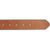 imageNautica Mens Signature Leather and Canvas Belt  Ribbon Detail  Flag Design  Classic  Casual  Metal BuckleEmbossed Logo  Tan