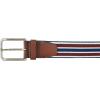 imageNautica Mens Stretch Belt  Elastic  Adjustable  Classic  Everyday  Business  Work  Casual  Metal BuckleStretch Webbing  NavyRed