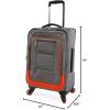 imageNautica Pathfinder 2pc Softside Luggage Set Carry On  DuffelGreyOrange
