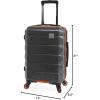 imageNautica Quest 21quot Carry On Hardside Spinner LuggageGreyOrange