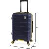 imageNautica Quest 21quot Carry On Hardside Spinner LuggageNavy  Yellow