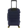 imageNautica Quest 21quot Carry On Hardside Spinner LuggageNavy  Yellow