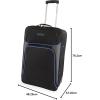 imageNautica Seascape Collection 4pc Softside Luggage SetBlackBlue