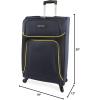 imageNautica Seascape Collection 4pc Softside Luggage SetNavyYellow