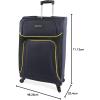 imageNautica Seascape Collection 4pc Softside Luggage SetNavyYellow