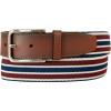 imageNautica Mens Stretch Belt  Elastic  Adjustable  Classic  Everyday  Business  Work  Casual  Metal BuckleStretch Webbing  NavyRed