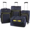 imageNautica Seascape Collection 4pc Softside Luggage SetNavyYellow