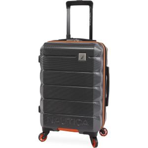imageNautica Quest 21quot Carry On Hardside Spinner LuggageGreyOrange