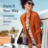 imageNautica Catalina RFID Womens Crossbody Bag Vegan Leather Compact Cell Phone Shoulder Travel Purse HolderBlack