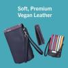imageNautica Catalina RFID Womens Crossbody Bag Vegan Leather Compact Cell Phone Shoulder Travel Purse HolderIndigo