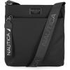 imageNautica Diver Nylon Small Womens Crossbody Bag Purse with Adjustable Shoulder StrapBlack Enamel