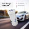 imageNautica Dual Port Car Charger 12W Output 2X USBA Port Quick Charge Compatible with iPhone Android Phones Tablets Powerbanks NavyWhite