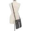 imageNautica Lakeside Signature Jaquard North South Crossbody BagBlack Patent
