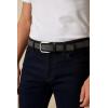 imageNautica Mens Casual Leather Belt  Everyday  Classic  Pants  Jeans  Khakis  Chinos  Metal BuckleCasual Overlay  Grey