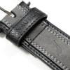 imageNautica Mens Casual Leather Belt  Everyday  Classic  Pants  Jeans  Khakis  Chinos  Metal BuckleCasual Overlay  Grey