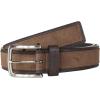 imageNautica Mens Casual Leather Belt  Everyday  Classic  Pants  Jeans  Khakis  Chinos  Metal BuckleCasual Overlay  Tan