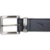 imageNautica Mens Casual Leather Belt  Everyday  Classic  Pants  Jeans  Khakis  Chinos  Metal BuckleEngraved Keeper  Black