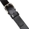 imageNautica Mens Casual Leather Belt  Everyday  Classic  Pants  Jeans  Khakis  Chinos  Metal BuckleEngraved Logo  Black