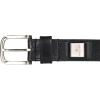 imageNautica Mens Casual Leather Belt  Everyday  Classic  Pants  Jeans  Khakis  Chinos  Metal BuckleEngraved Logo  Black