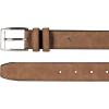 imageNautica Mens Casual Leather Belt  Everyday  Classic  Pants  Jeans  Khakis  Chinos  Metal BuckleJ Class Double Keeper  Tan