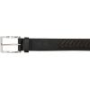 imageNautica Mens Double Stitch Dress Leather Belt for Suits and PantsCenter Woven  Black