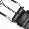 imageNautica Mens Double Stitch Dress Leather Belt for Suits and PantsCenter Woven  Black